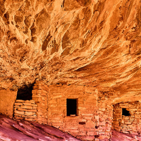 House on Fire - Mule Canyon, Utah